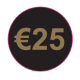 Black & Gold '€25' Labels